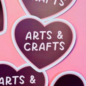 Arts & Crafts Heart Sticker